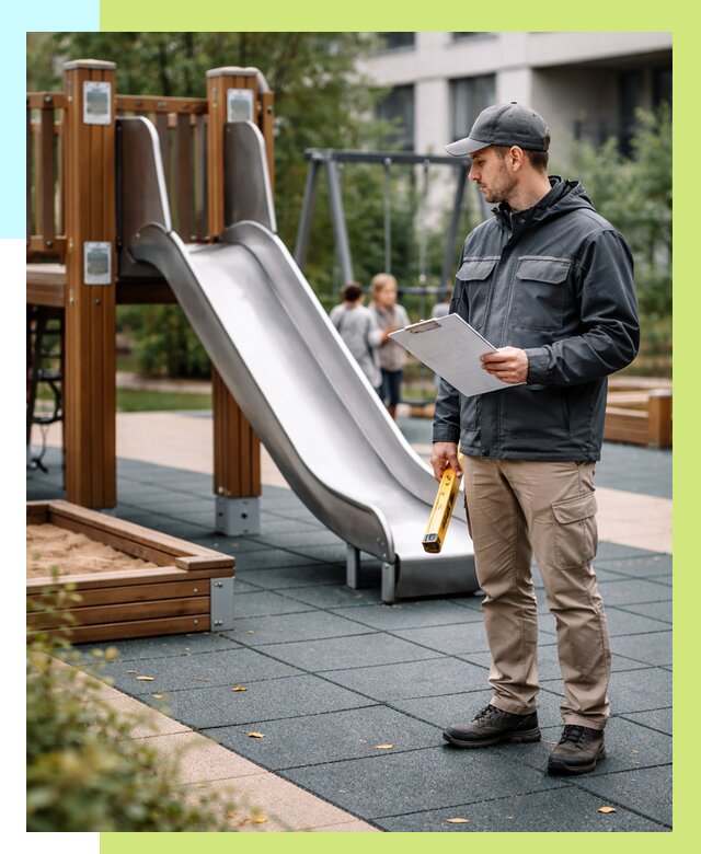 Сертификация детских площадок в Воскресенске от 25845 р. | Алешин-Вск