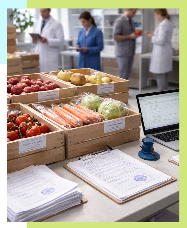 Сертификация овощей и фруктов в Воскресенске от 8787 р. | Алешин-Вск