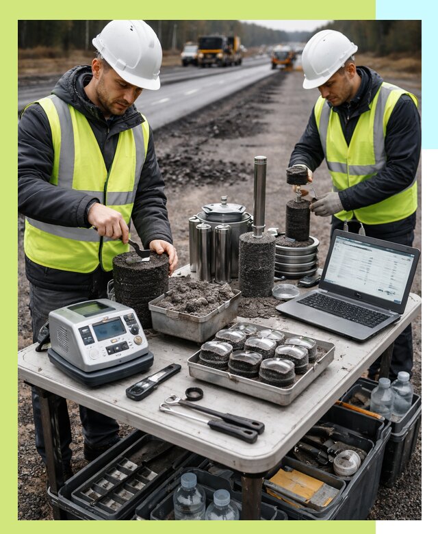 Сертификация асфальта: испытания и подтверждение в Воскресенске