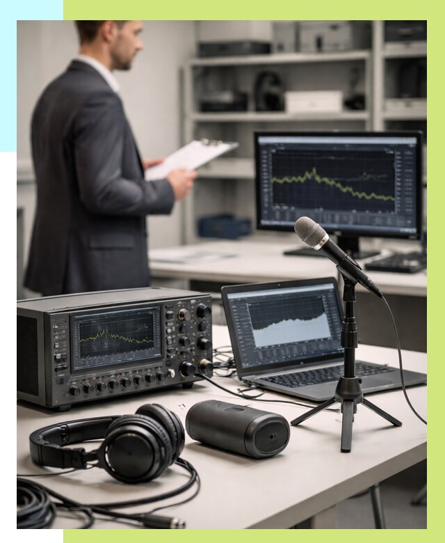 Сертификация аудиотехники в Воскресенске от 15507 р., Алешин-Вск