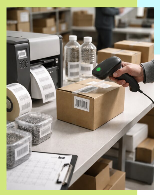 Штрихкодирование продукции и маркировка для продажи в Воскресенске