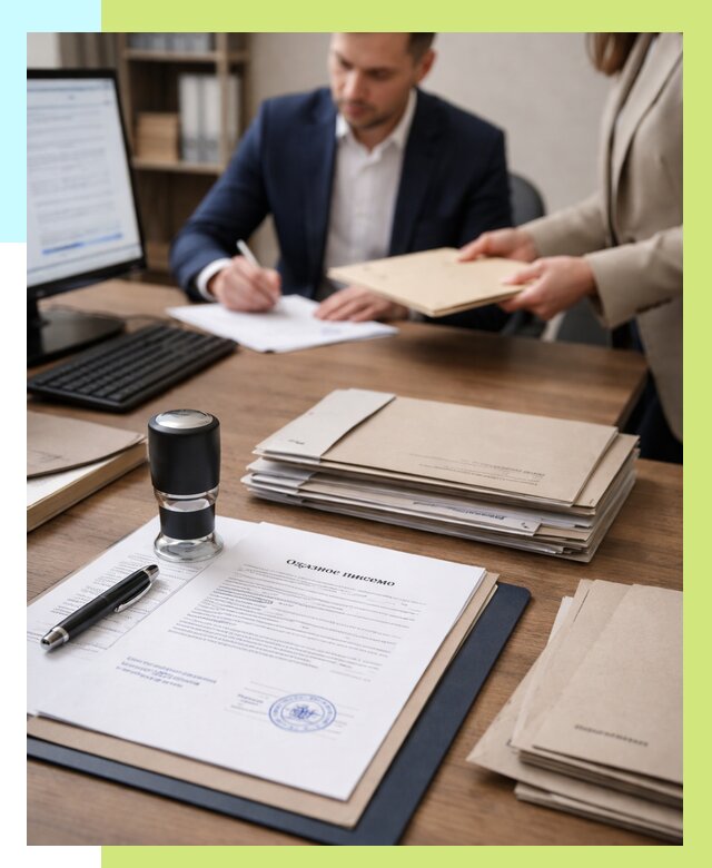 Отказное письмо для таможни в Воскресенске от 3101 р, Алешин-Вск