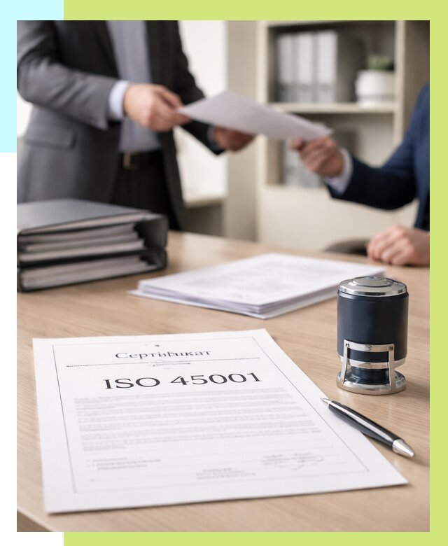 Сертификат ISO 45001 в Воскресенске под ключ от 46521 р. | Алешин-Вск